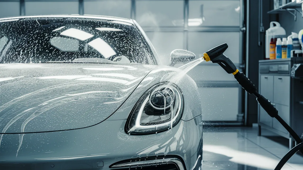 wash car with karcher
